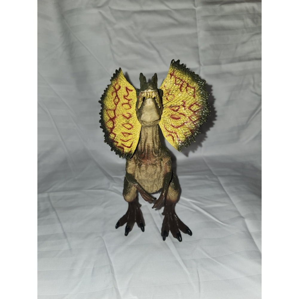 Dilophosaurus Frilled Dinosaur Figure 8 inches Adventure Force, Moving Mouth - Picture 3 of 6